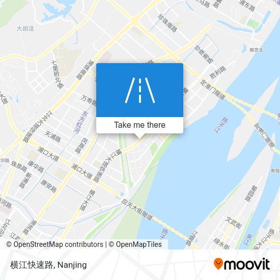 横江快速路 map