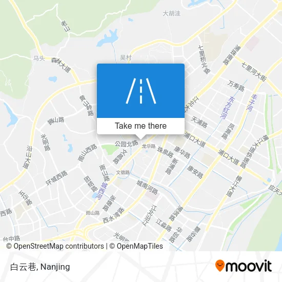 白云巷 map