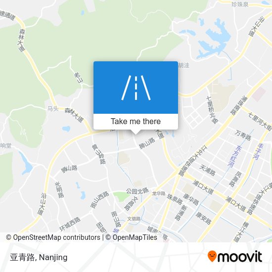 亚青路 map