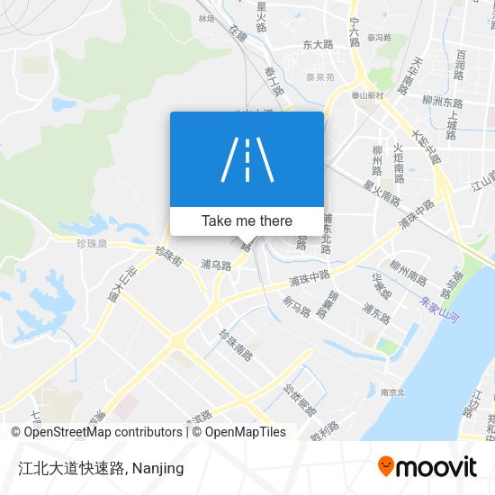 江北大道快速路 map