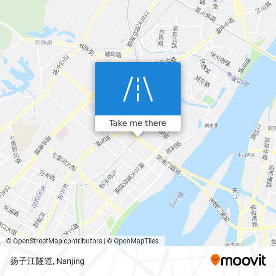 扬子江隧道 map