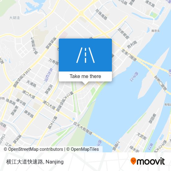 横江大道快速路 map