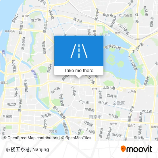 鼓楼五条巷 map