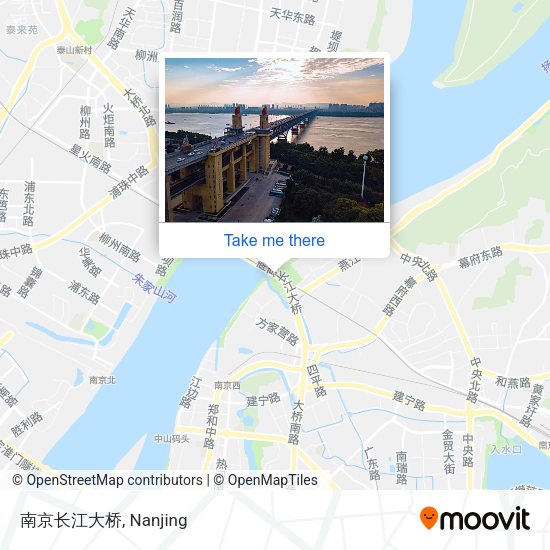 南京长江大桥 map