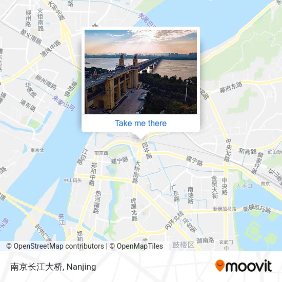 南京长江大桥 map