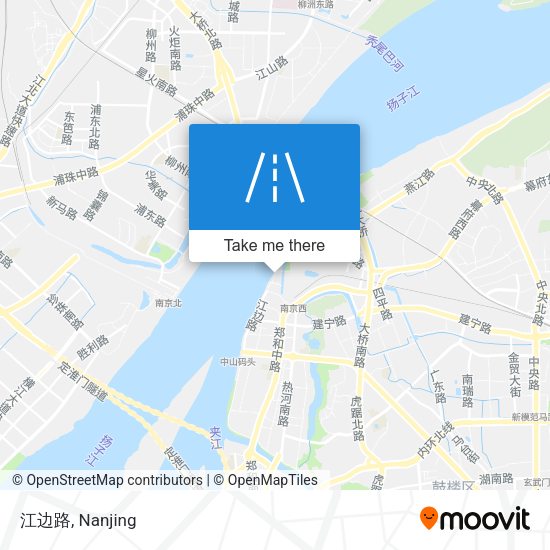 江边路 map