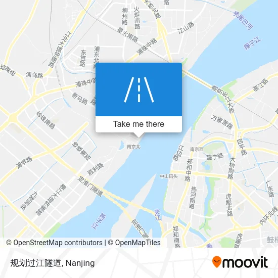 规划过江隧道 map