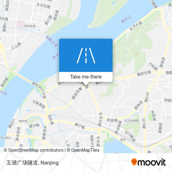 五塘广场隧道 map