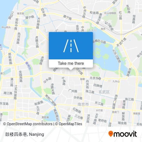 鼓楼四条巷 map