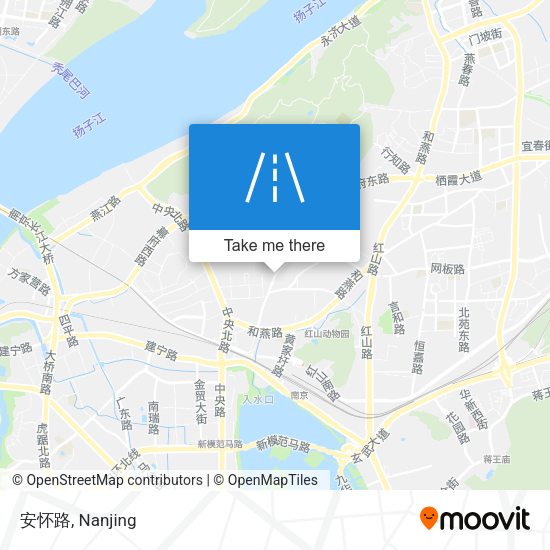 安怀路 map