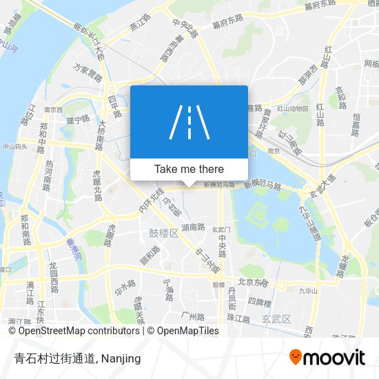 青石村过街通道 map