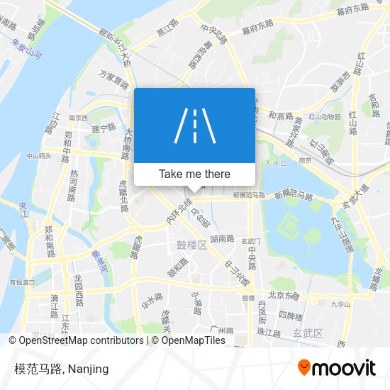模范马路 map