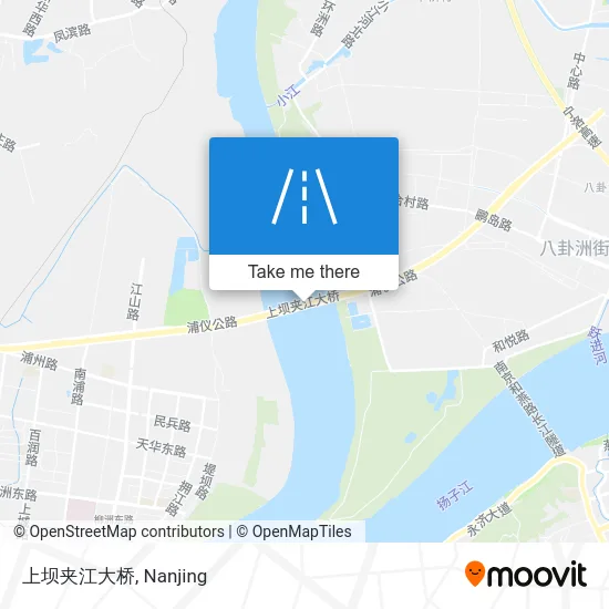 上坝夹江大桥 map