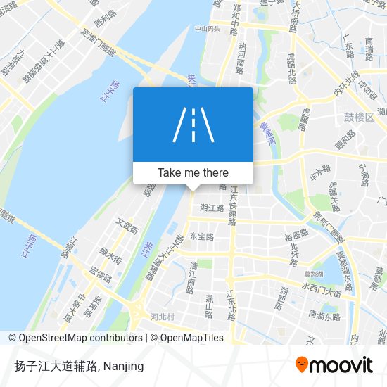 扬子江大道辅路 map