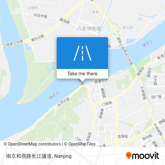 南京和燕路长江隧道 map