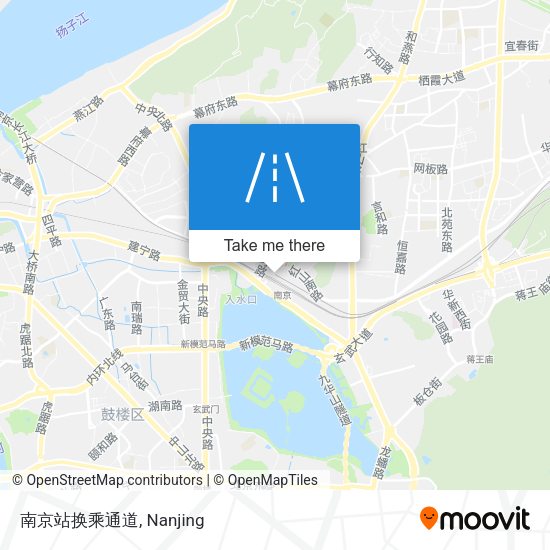 南京站换乘通道 map