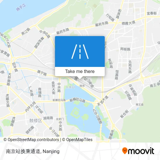 南京站换乘通道 map