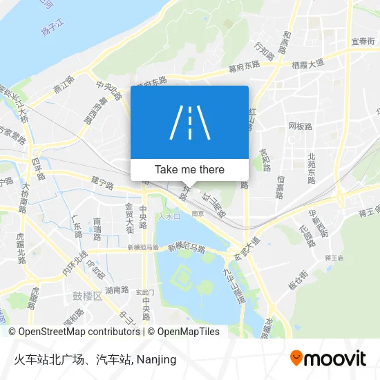 火车站北广场、汽车站 map