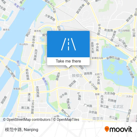 模范中路 map