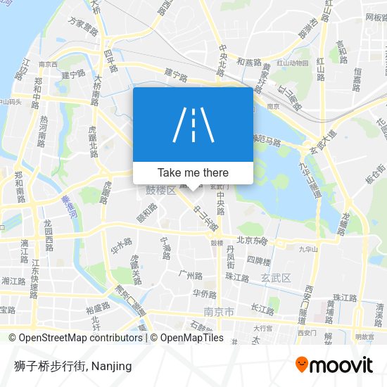 狮子桥步行街 map