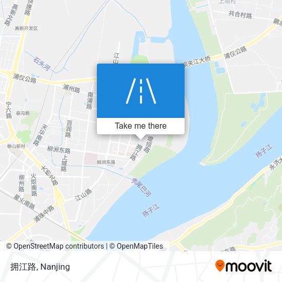 拥江路 map