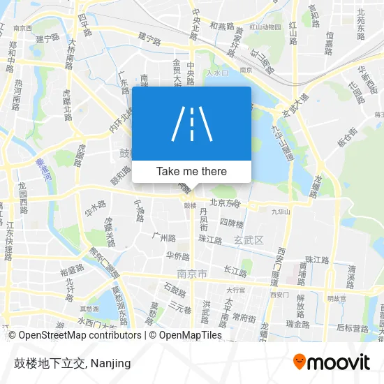 鼓楼地下立交 map