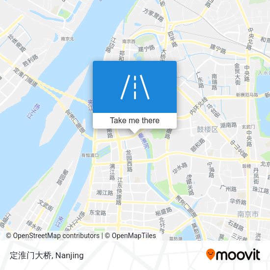 定淮门大桥 map