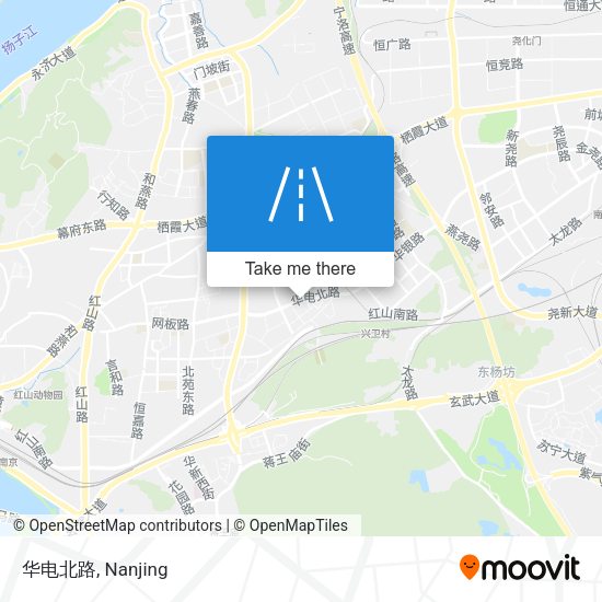 华电北路 map