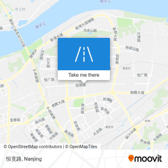 恒竞路 map