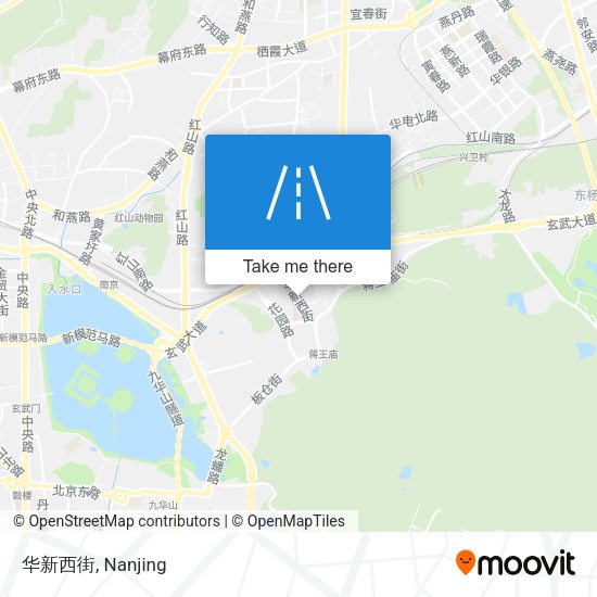 华新西街 map