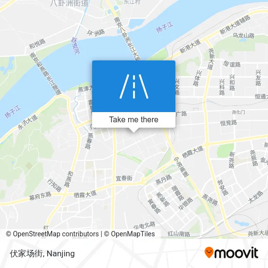 伏家场街 map