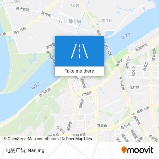 电瓷厂街 map