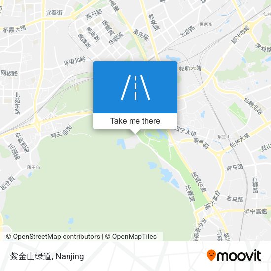 紫金山绿道 map