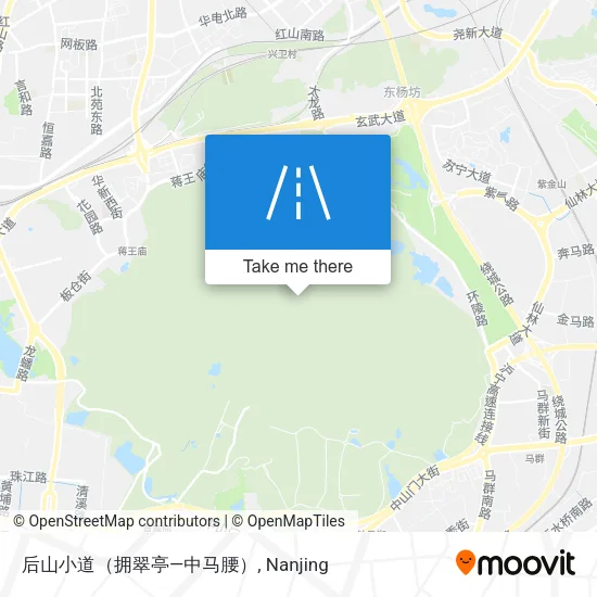 后山小道（拥翠亭—中马腰） map