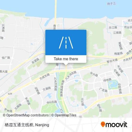 栖霞互通主线桥 map