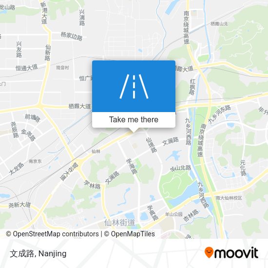 文成路 map