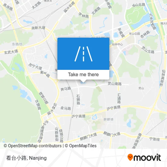 看台小路 map