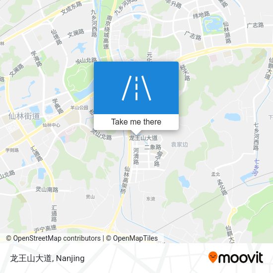 龙王山大道 map