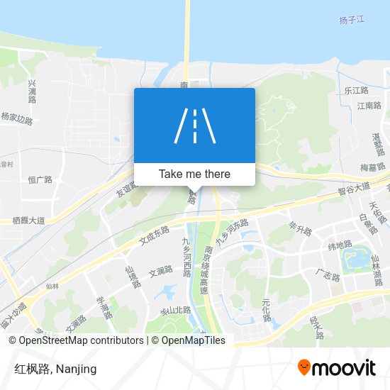 红枫路 map