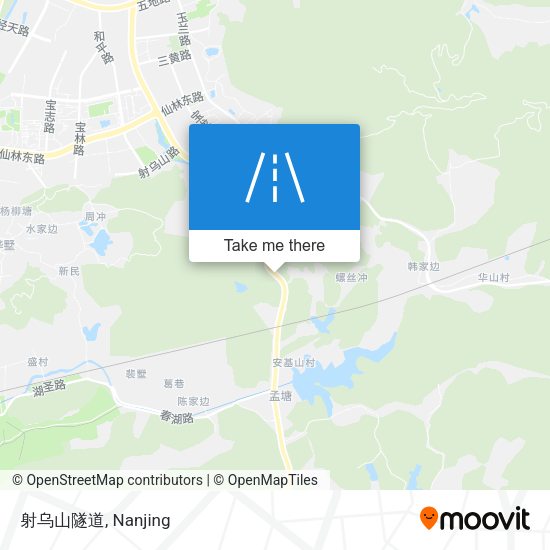 射乌山隧道 map
