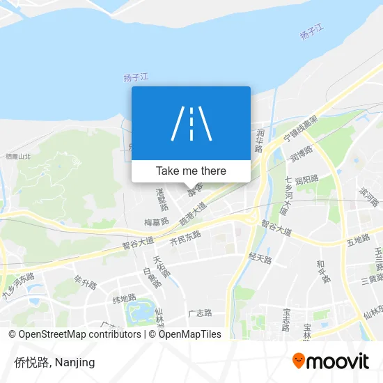 侨悦路 map