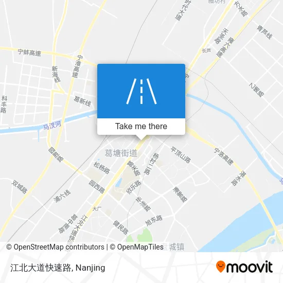 江北大道快速路 map