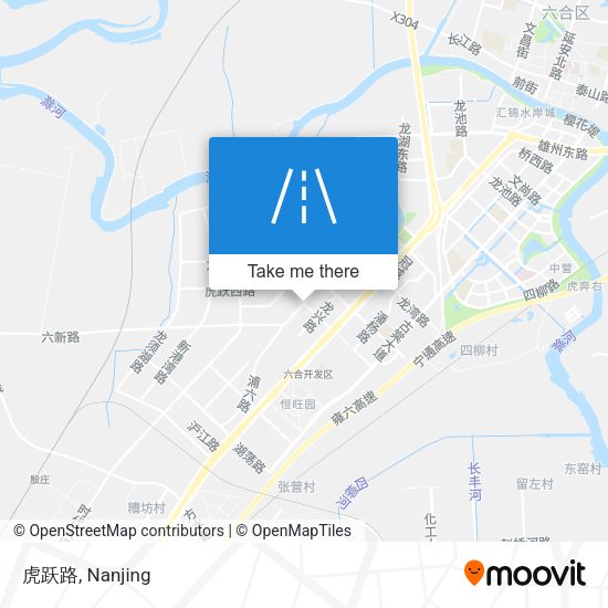 虎跃路 map