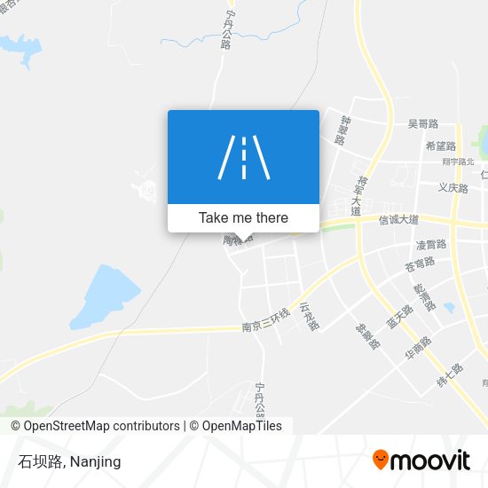 石坝路 map