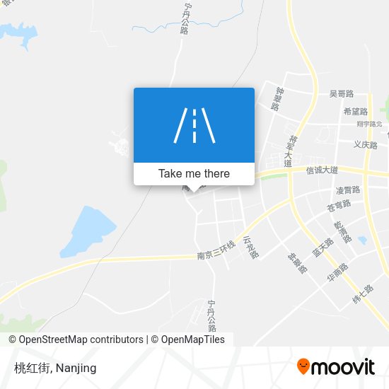 桃红街 map