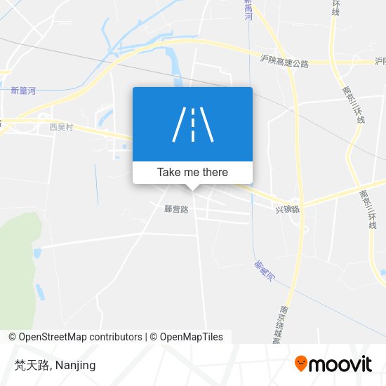 梵天路 map
