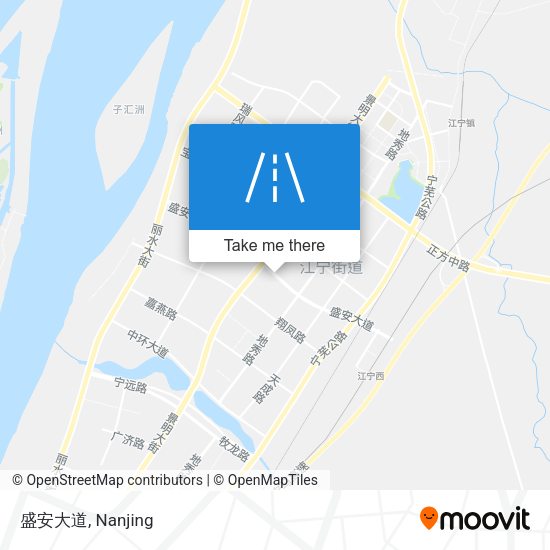 盛安大道 map