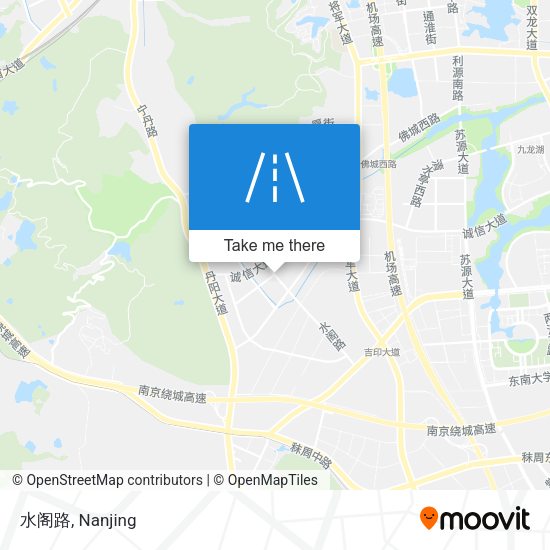 水阁路 map