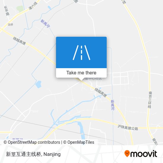 新篁互通主线桥 map