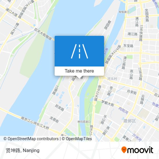 贤坤路 map